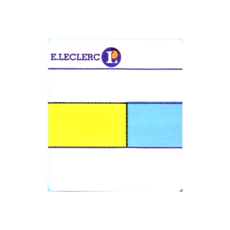 Etiquettes Pré-Imprimées Leclerc 38x38mm pour Imprimante Paxar Monarch 9825