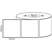 Etiquettes 102X102MM transfert thermique Ruban Encreur inclus 