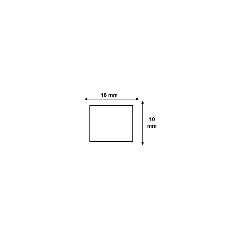 Étiquettes 18x10mm Blanches pour Étiqueteuse Sato PB-1