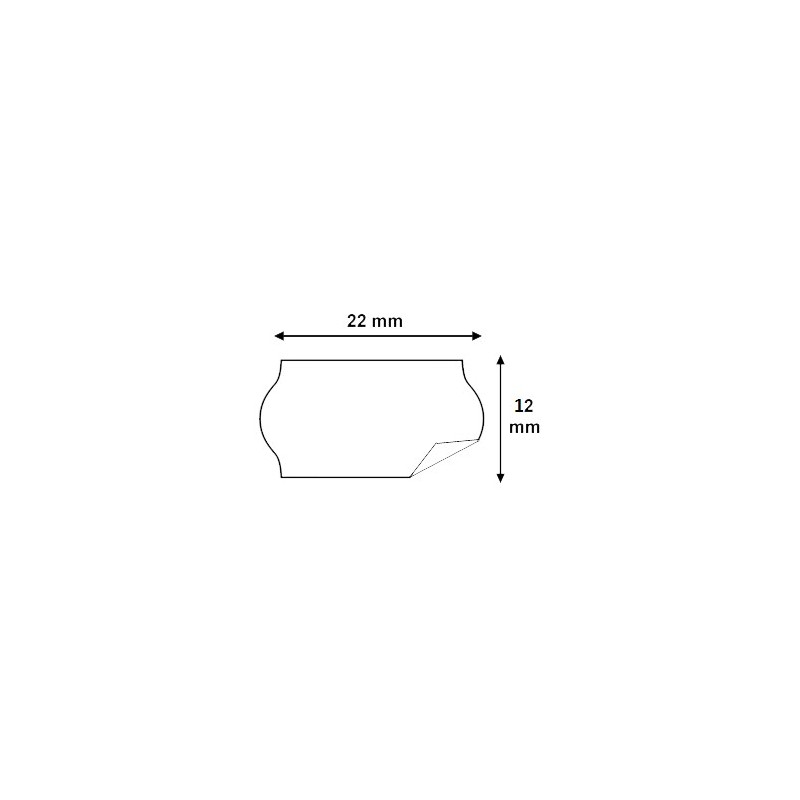 Étiquettes 22x12mm Blanches pour Étiqueteuse Samark 22