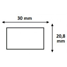 Étiquettes 30x31,2mm Blanches pour Étiqueteuse Sato PB 3-312