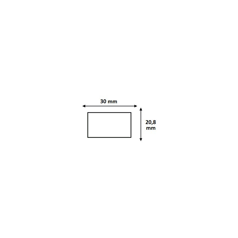 Étiquettes 30x31,2mm Blanches pour Étiqueteuse Sato PB 3-312