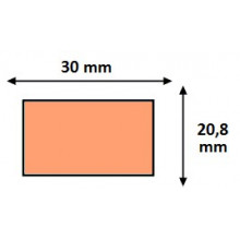 Étiquettes 30x31,2mm Adhésives Amovibles Blanches pour Étiqueteuse Sato PB 3-312