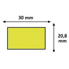 Étiquettes 30x31,2mm Adhésives Amovibles Blanches pour Étiqueteuse Sato PB 3-312