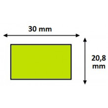 Étiquettes 30x20,8mm Couleurs pour Étiqueteuse Sato PB 3-208