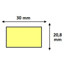 Étiquettes 30x31,2mm Adhésives Amovibles Blanches pour Étiqueteuse Sato PB 3-312