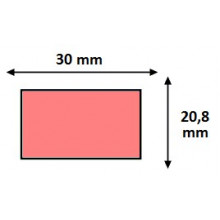 Étiquettes 30x20,8mm Couleurs Fluo pour Étiqueteuse Sato PB 3-208