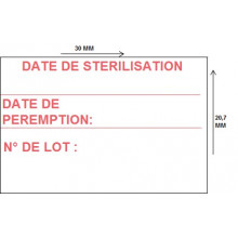 Etiquettes de stérilisation pour Sato PB3